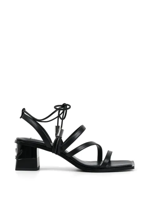 Karl Lagerfeld tassel-detail strappy sandals Black KL35416