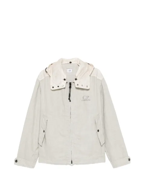 C.P. Company rafia-R mixed goggle jacket Neutrals 20CMOW199A110599M904