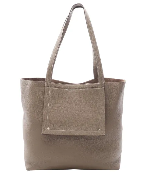 Hermès Pre-Owned 2024 Taurillon Clemence Cabasellier 46 tote bag Grey CK3K8WN185RLVCJL