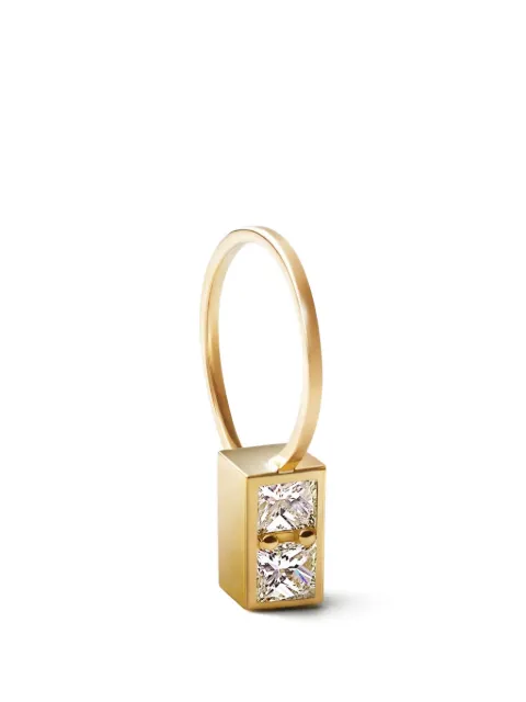Shihara box-shaped diamond earring Gold 04502EY2L0