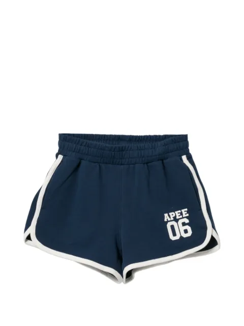 APEE™ by *A BATHING APE® logo printed shorts Blue 0PXSPAS470A6QNYX00S