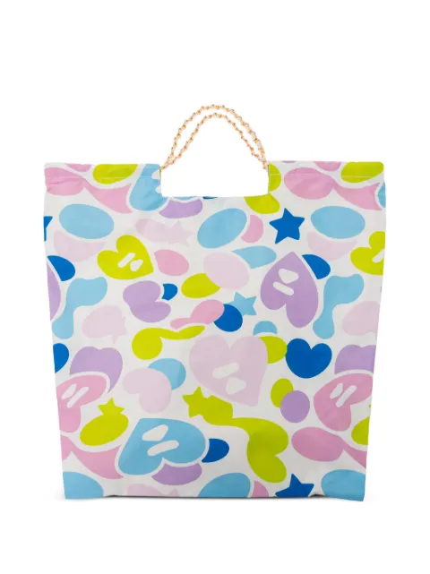 APEE™ by *A BATHING APE® printed tote bag White CM20289323