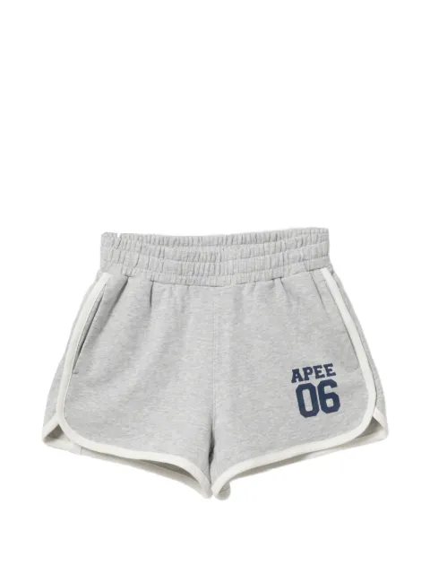 APEE™ by *A BATHING APE® logo printed shorts Grey 0PXSPAS470A6QGY200S