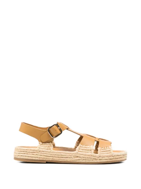 Paloma Barceló Yuka buckle-strap espadrilles Brown 302605YUKA