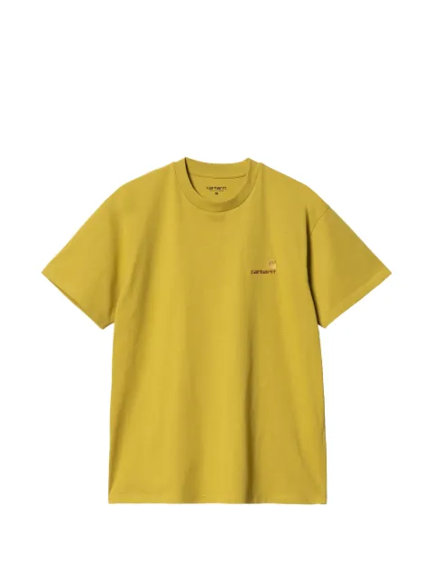 Carhartt WIP logo-embroidered T-shirt Yellow I02995629SXX