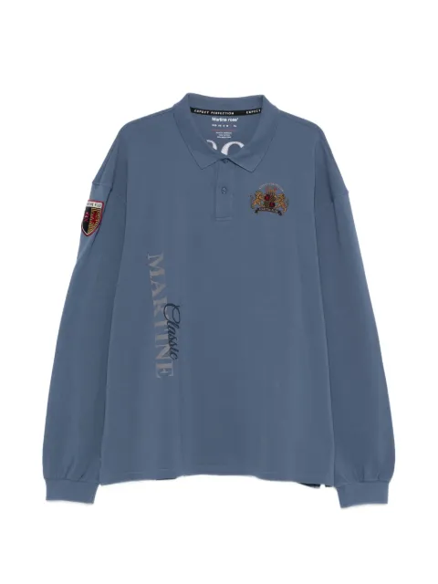 Martine Rose logo polo shirt Blue 688JE02535