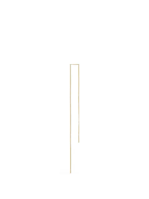 Shihara Construction Lines chain-link earring Gold 05802EY270