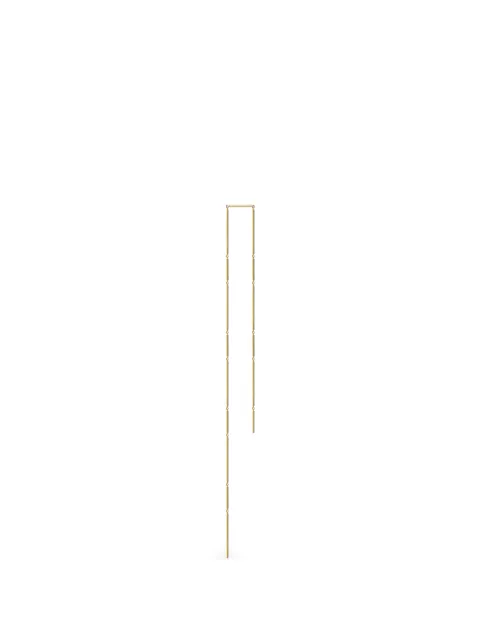 Shihara Construction Lines chain-link earring Gold 05801EY275
