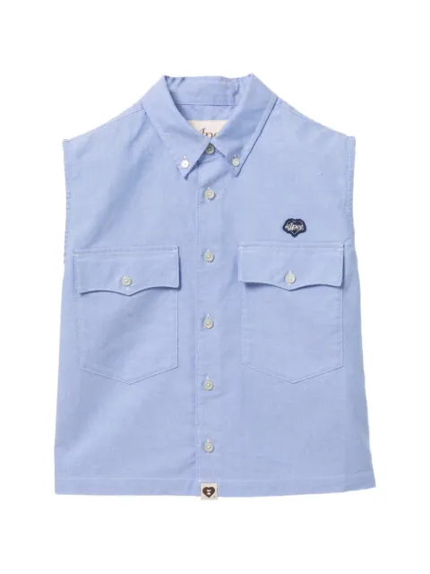 APEE™ by *A BATHING APE® logo patched vest Blue 0PXVCAS139A6QBLL00S