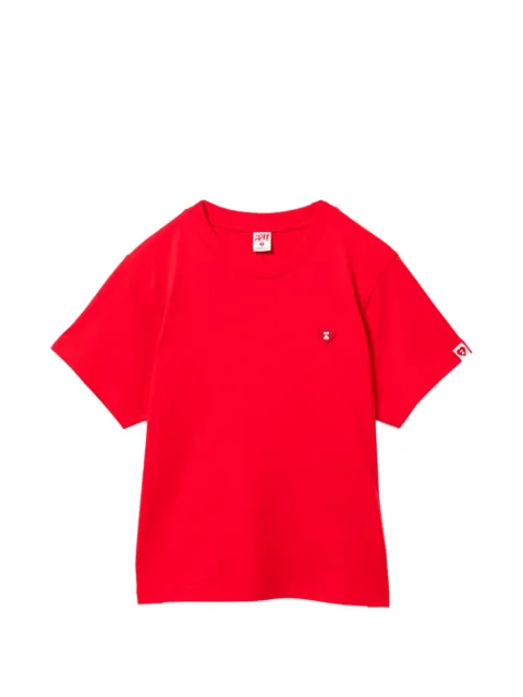 APEE™ by *A BATHING APE® logo patched T-shirt Red 0PXTEAS455A6QRDX00S