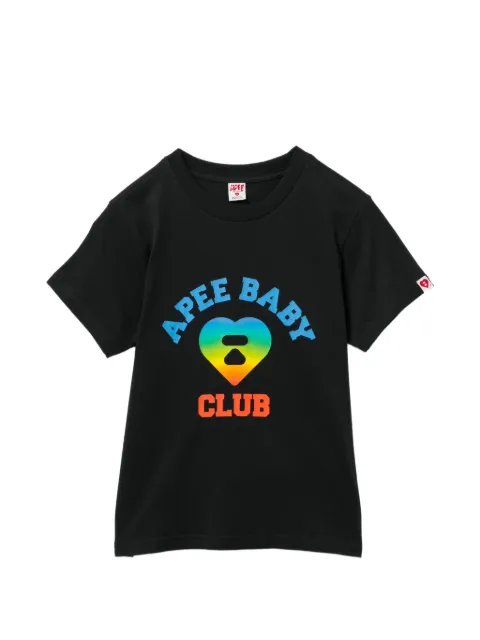 APEE™ by *A BATHING APE® heart logo graphic T-shirt Black 0PXTEAS487A6QBKX00S