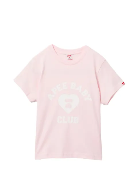 APEE™ by *A BATHING APE® graphic crewneck T-shirt Pink 0PXTEAS485A6QPKL00S