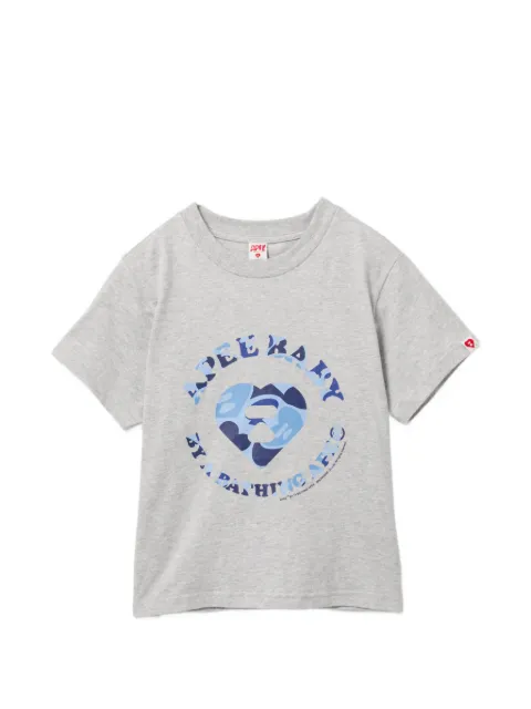 APEE™ by *A BATHING APE® Camo heart graphic T-shirt Grey 0PXTEAS492A6QGY200S