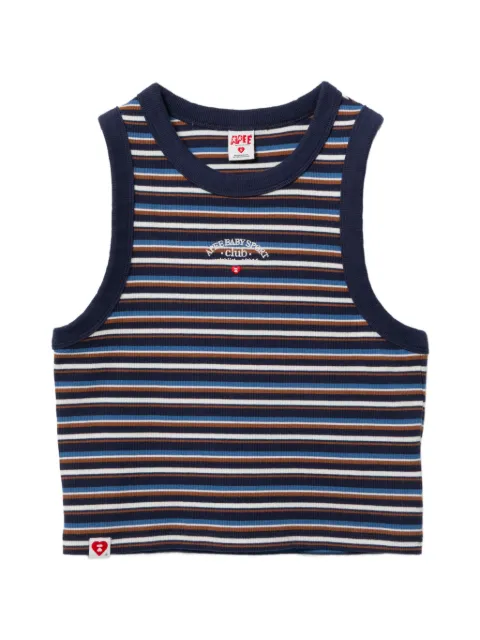 APEE™ by *A BATHING APE® striped crop top Blue 0PXTKAS214B6QNYA00S