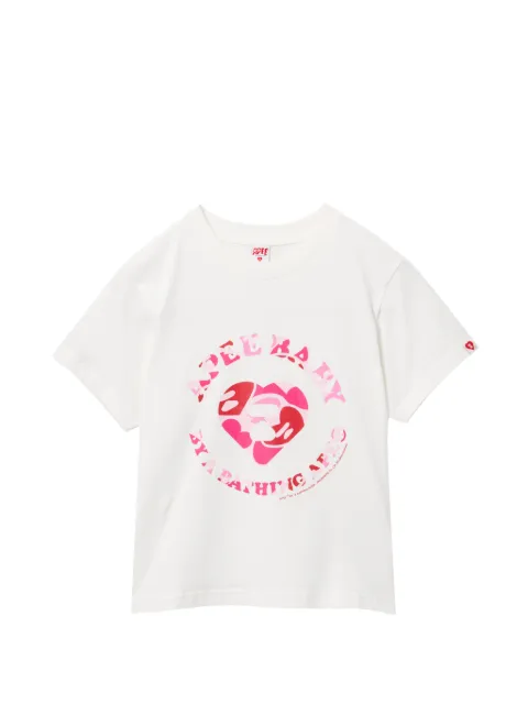 APEE™ by *A BATHING APE® heart logo T-shirt White 0PXTEAS492A6QWHX00S