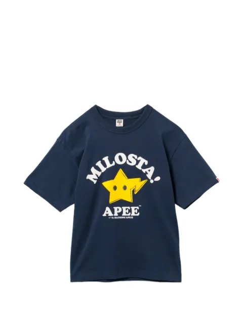 APEE™ by *A BATHING APE® Milosta T-shirt Blue 0PXTEAS242A6QNYX00F