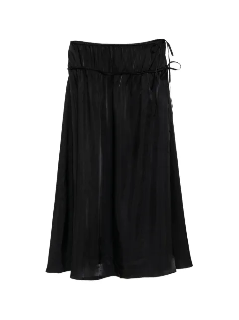 LESS side-tie gathered skirt Black 2Q6D14890