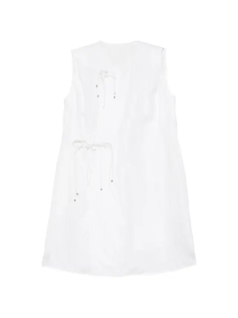 JNBY floral-embroidered sleeveless dress White 5Q5G11750