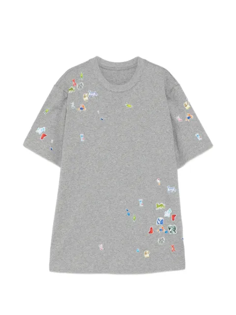 JNBY all-over graphic print T-shirt Grey 5Q5110290