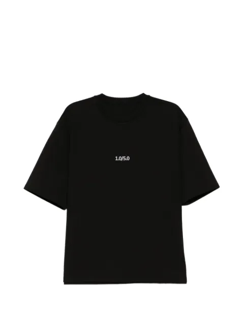 CROQUIS number-embroidered T-shirt Black 9Q5110420
