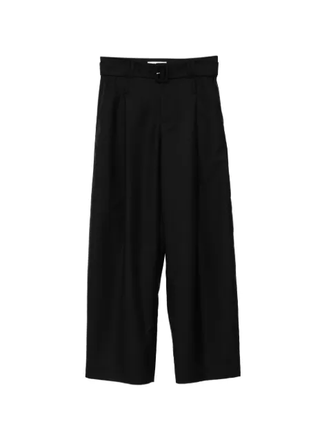 LESS belted wide-leg trousers Black 2Q5E15350
