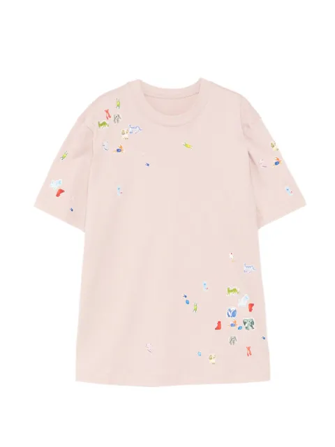 JNBY animal-print T-shirt Pink 5Q5110290