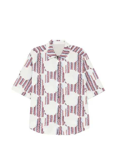 CROQUIS geometric-print short-sleeve shirt White 9Q5212700
