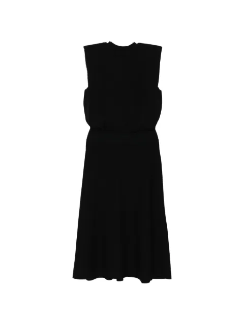 LESS waist-defined sleeveless dress Black 2Q5G15050