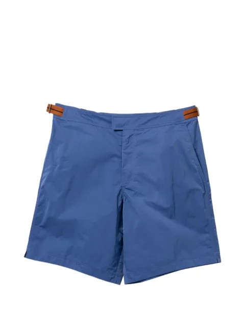 Zegna buckle-fastening swim shorts Blue N7B732410