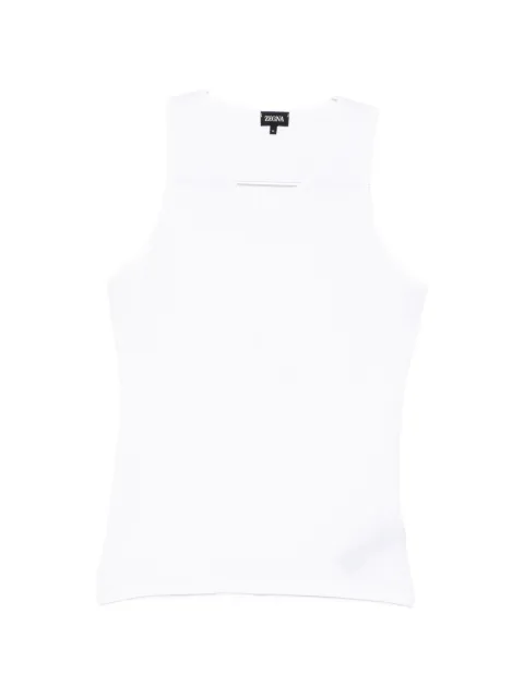 Zegna crew-neck tank top White N3D001810