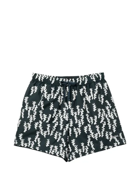 Zegna printed swim shorts Green N7B802840