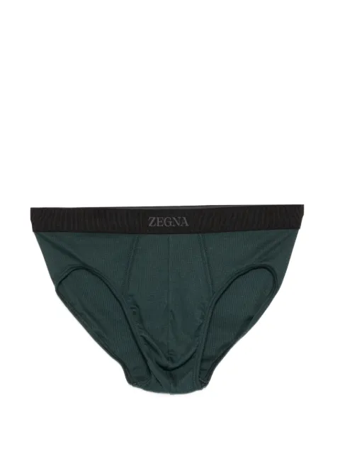 Zegna logo-waistband briefs Green N3L611840