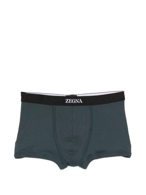Zegna logo-waistband trunks Green N3LC61790