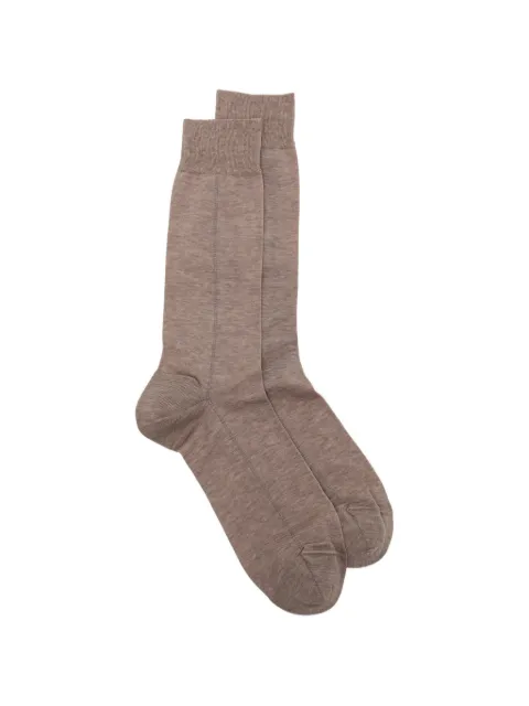 Zegna tonal-stitching socks Neutrals N5V406800