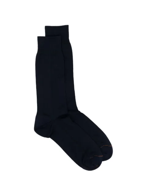 Zegna ribbed-cuff socks Blue N5V407430