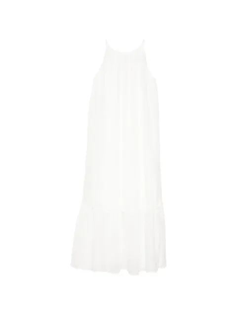 LESS cutwork spaghetti-strap dress White 2Q6G13240