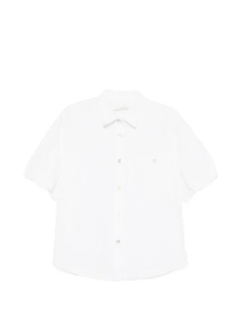 JNBY puff-sleeves floral embroidered blouse White 5Q5211500