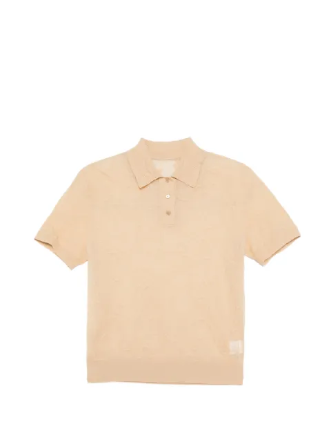 JNBY jacquard-knit short-sleeve polo top Neutrals 5Q5312540