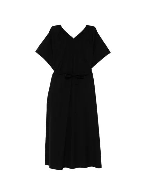 LESS gathered-detail elasticated-collar dress Black 2Q6G15110