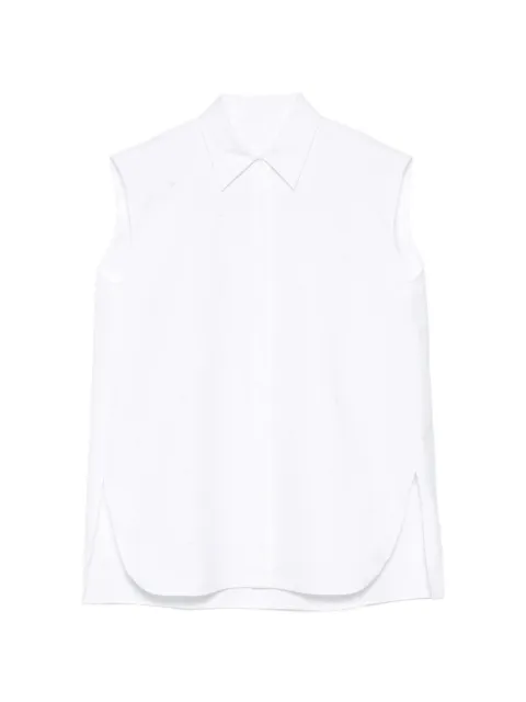 LESS sequin-embellished sleeveless shirt White 2Q5213070