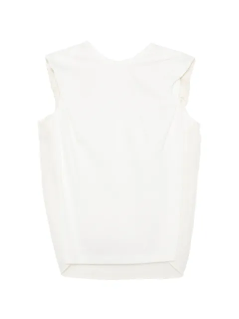 JNBY polka-dot sleeveless blouse White 5Q5212430