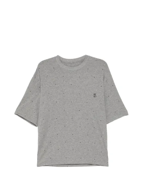 CROQUIS polka-dot embroidered T-shirt Grey 9Q5110900