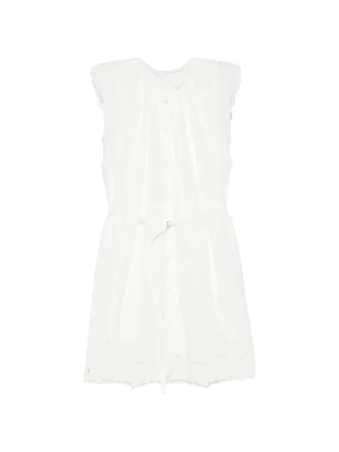 LESS cutwork sleeveless shirt dress White 2Q6G23360