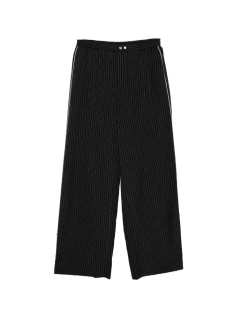 JNBY pinstripe wide-leg trousers Black 5Q4E13550