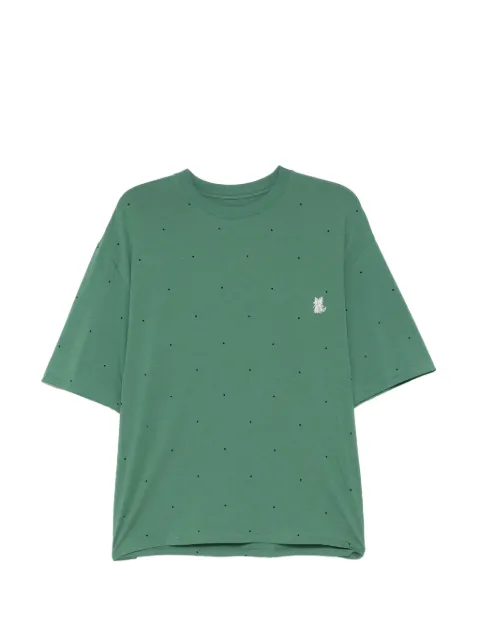CROQUIS polka-dot embroidery T-shirt Green 9Q5110900