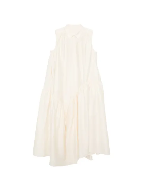 JNBY asymmetric gathered shirt dress Neutrals 5Q5G12450