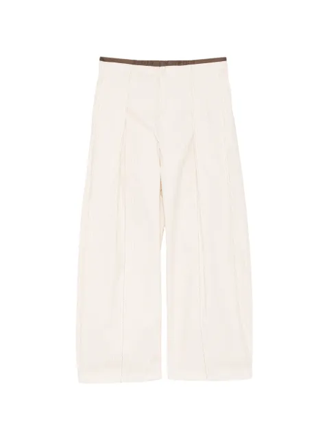 CROQUIS pinstripe pleated trousers Neutrals 9Q5E12370