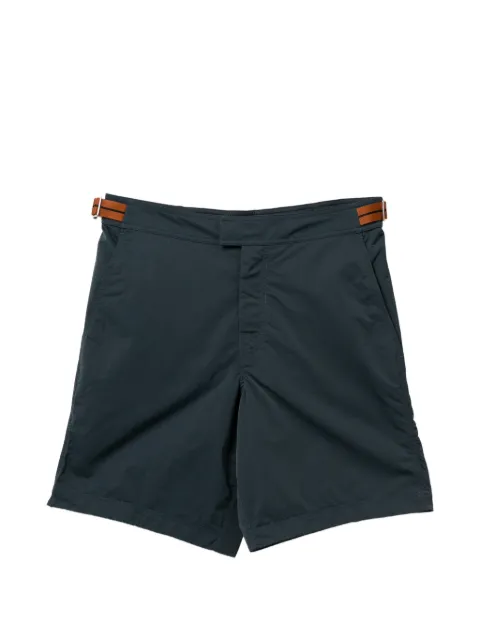 Zegna buckle-fastening swim shorts Blue N7B732830