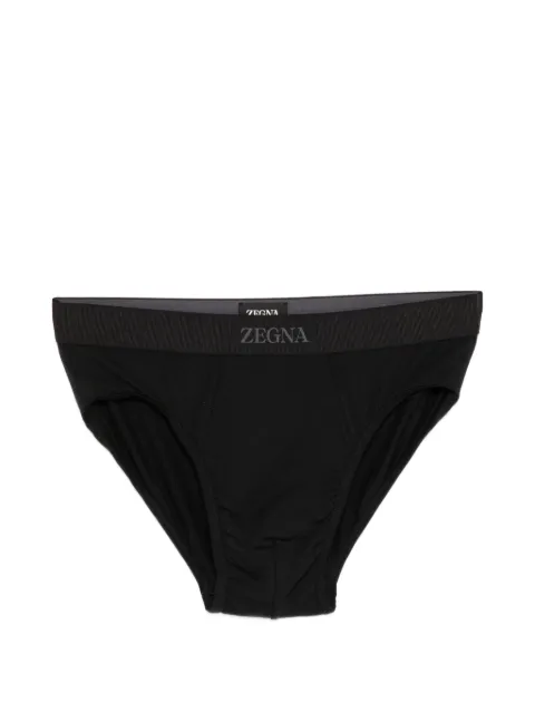 Zegna logo-waistband briefs Black N3L611860