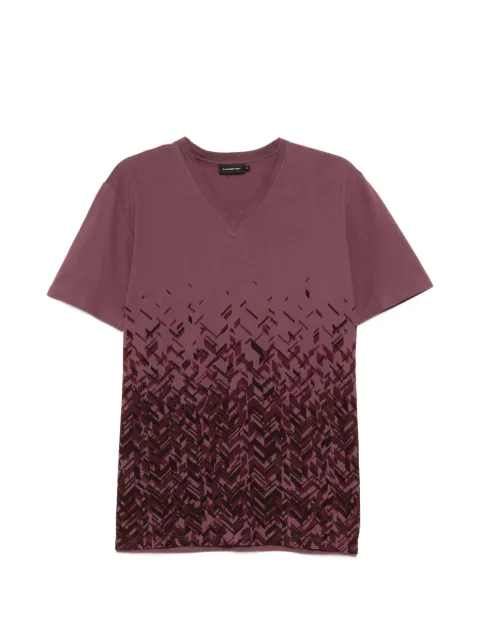 Zegna v-neck T-shirt Purple N6HB30060
